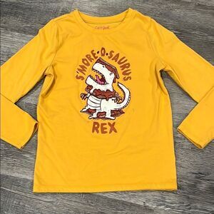 Cat & Jack Yellow Dinosaur Kids Shirt